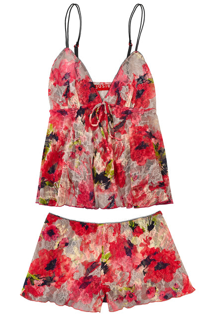 Josie Floral Sky Printed Cami Set